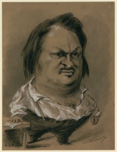 Balzac egy karikatúrán