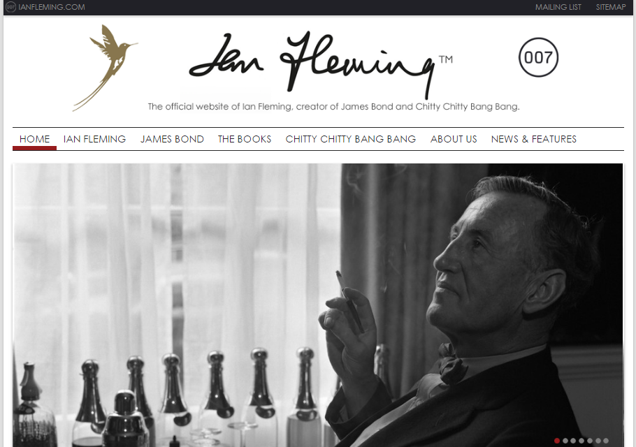 Ian Fleming honlapja