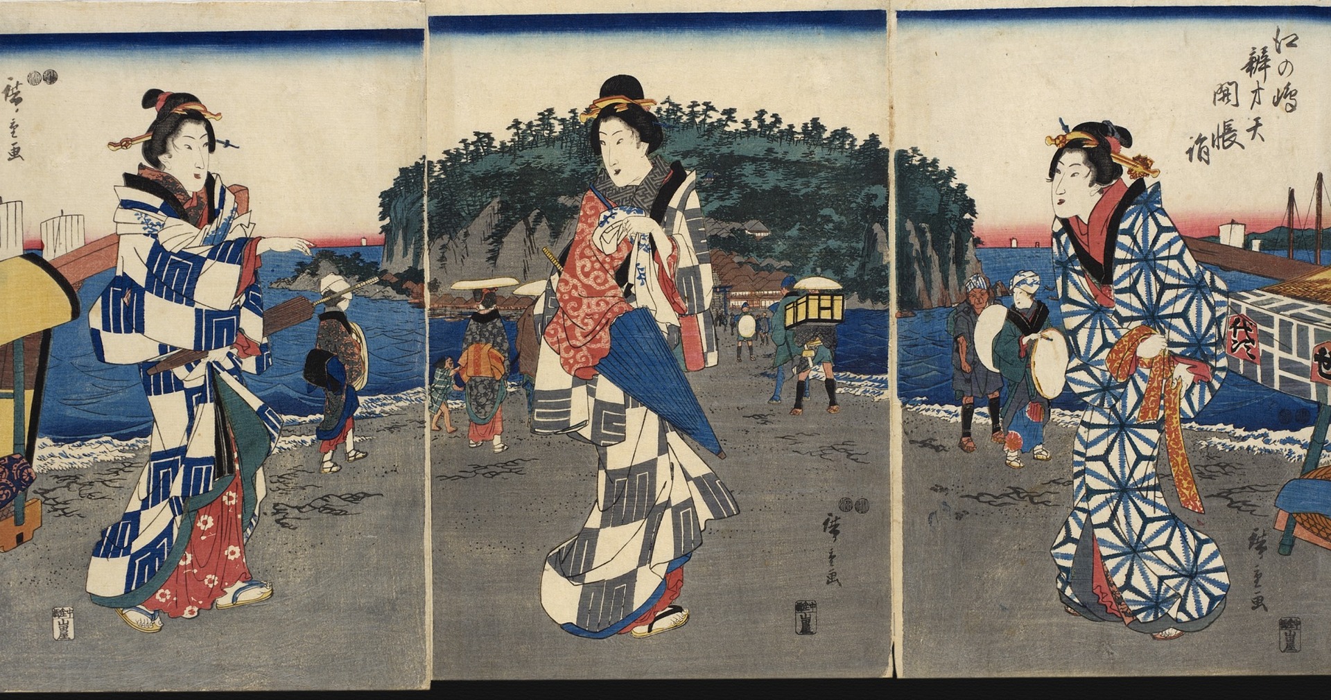 Ceremony unveiling the icon at Benzaiten Enoshima